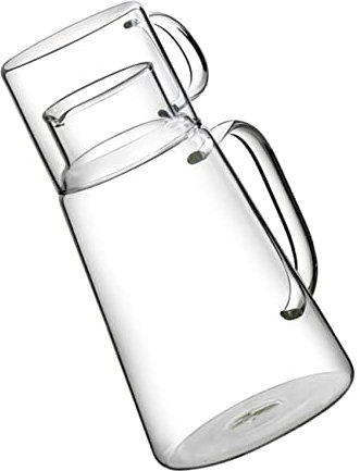 ZUNOXAZ Bottiglia in Vetro Per Acqua Trasparente Contenitore Portatile Resistente Al Freddo Adatto Per Casa e Ufficio Capacità e Sicuro Da Usare