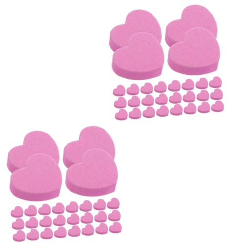 CALLARON 2 Series Lima De Uñas De Manicura Exfoliante Esponja De Uñas Bloque De Uñas Accesorios De Uñas Para Técnico De Uñas Suministro De Uñas Bloque De Tampón De Uñas Rosa 50 Piezas*2