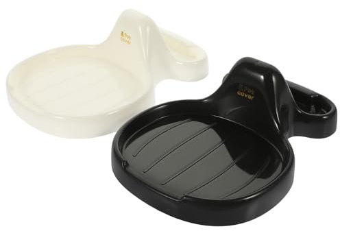 GLEAVI 2 Piezas Soporte de Tapa de Olla y Reposa Cucharas de Cocina Organizador Multifuncional de Utensilios Diseño Moderno para Encimeras Color