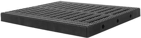 TEHAUX Plastic Drain Cover Sewer Drain Grate Black 24.8x29.8x2.5cm High Polymer Kitchen and Outdoor