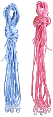 Set mit 20 Baby-Schnuller-Halsketten für Dusche, Party, Spielgeschenke, 10 leichte & 10 mit Nylonschnur, 90 cm Band