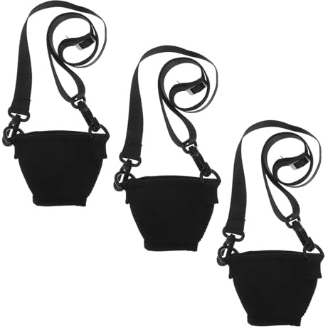 TOPBATHY 3pcs Wine Glass Lanyards Neoprene Sleeve Portable Holder Adjustable Neck Strap for Drinks Outdoor Camping Picnics Events