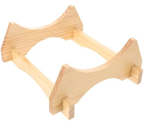 Ipetboom Soporte de Madera para Barril de Cerveza y Vino de 5 litros Base Estable de Roble Natural para Dispensador de Bebidas Soporte para Jarra de Galón Adecuado para Hogar y Eventos