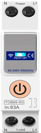 63A Interruttore Contatore di energia Misurazione Monitoraggio Interruttore automatico Relè timer 1P + N