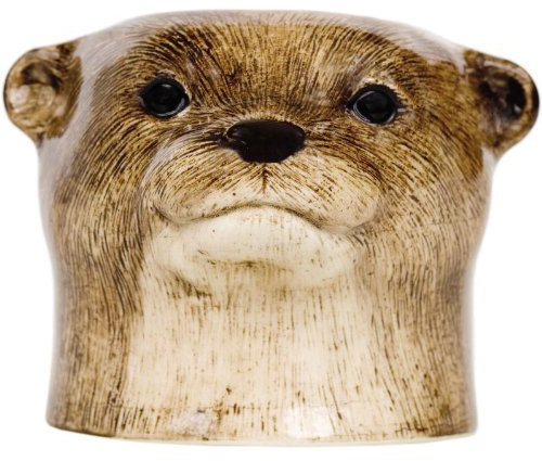 Quail Ceramics - Coquetier en forme de tête de loutre