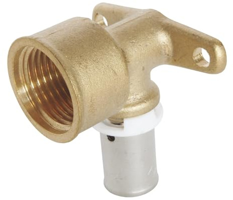 SOMATHERM FOR YOU, Applique à sertir femelle PER Ø12, coude femelle 15/21, compatible avec profils H, U, RF, pression max 10 bars, température 5°C à 90°C, installation rapide et fiable