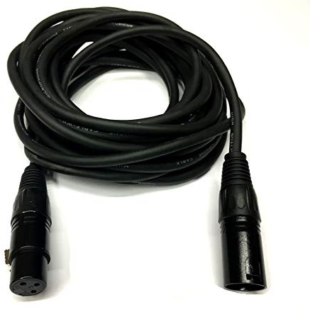 OmniaLaser XLR12MT-S Cavo Professionale Audio DMX Cannon XLR M/F, Intrecciato, Schermato e Bilanciato, 12 Metri