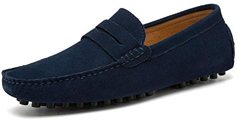 Go Tour Men's Penny Loafers Moccasin Driving Shoes Slip On Flats Boat Shoes
