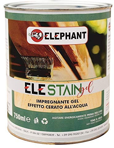 Ele Stain Gel Imprägnierung mit Wachseffekt, 750 ml (helles Nussbaum)