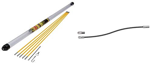C.K T5420 MightyRods PRO Kit de démarrage de baguettes 5 m & 495057 Tête flexible de guidage pour tire-fil Ø 4 mm