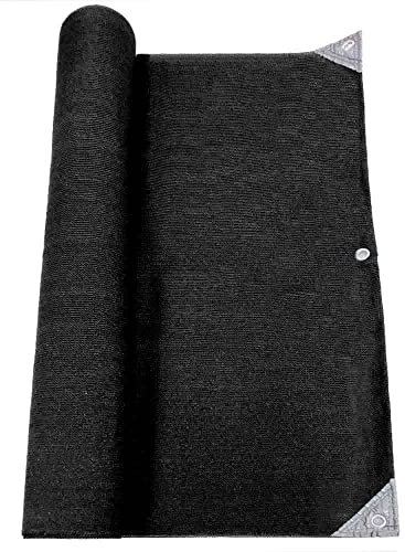 RED DECO Brise Vue Occultant Renforcé Haute Densité 300 g/m² Quality Pro - H 1,5 m x L 10 m - Noir