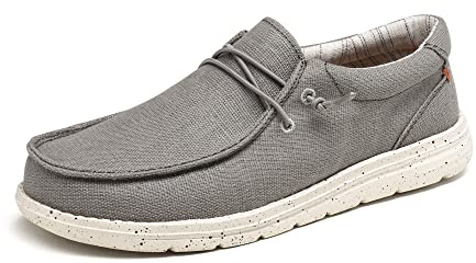 Bruno Marc Women's Slip-on Loafers Casual Shoes,Grey,8.5