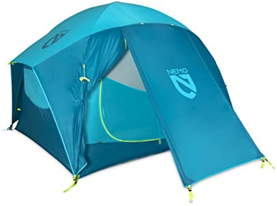 NEMO Equipment Aurora Highrise, 3 Season, Family, Car Camping Tent - 4-Person - Atoll/Oasis - 2024