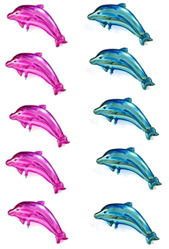 Große Delfin-Folienballons für Geburtstag, Hochzeit, Verlobung, Party, 10 Stück