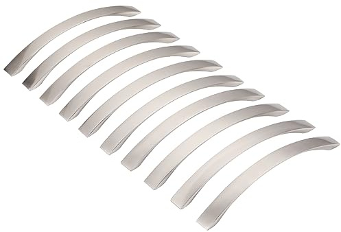 JNRFTY 10 Piezas Tiradores Armario para Armarios de Cocina,Manillas de Muebles Modernos con Tornillos Perillas para Puerta de armario de cocina, Baño, Distancia del agujero de 160 mm