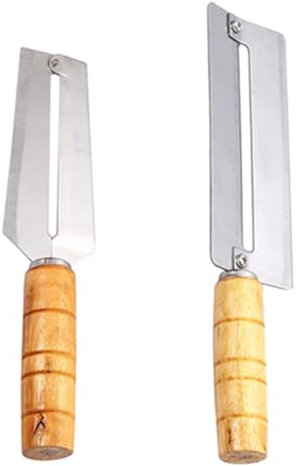 HAKIDZEL 2piezas Pelador De Frutas y Verduras Descorazonador Multi-funcional De Inoxidable y Mango Para Pelar Piñas y Verduras La Cocina Herramienta Práctica y Para Cocinas Modernas