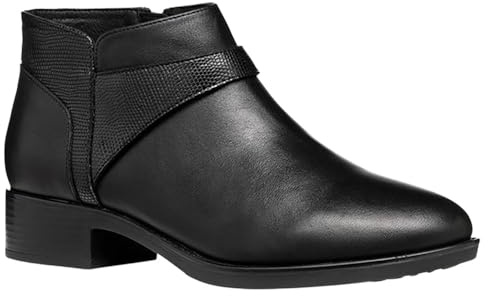 Geox Damen D Felicity B Stivaletti, Nero, 37 EU