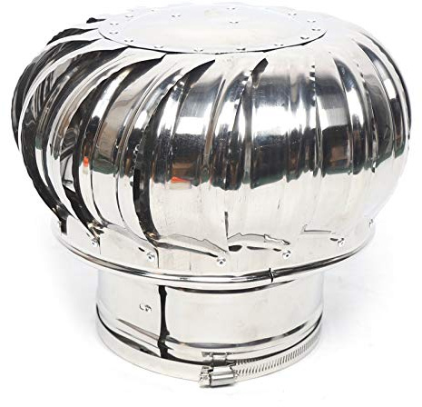 vinnyooc 160m Edelstahl Dachventilator Windgetrieben Dachhaube Dachentlüftung Windkraftanlage Industrie Dach Fan Schornsteinaufsatz Schornsteinabdeckung Haube Kaminaufsatz
