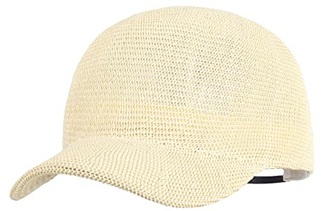 Meliyya Unisex Baseball Cap Papierstroh Herren Damen Baseballkappe Sommer Schirmmütze Schildkappe Verstellbar