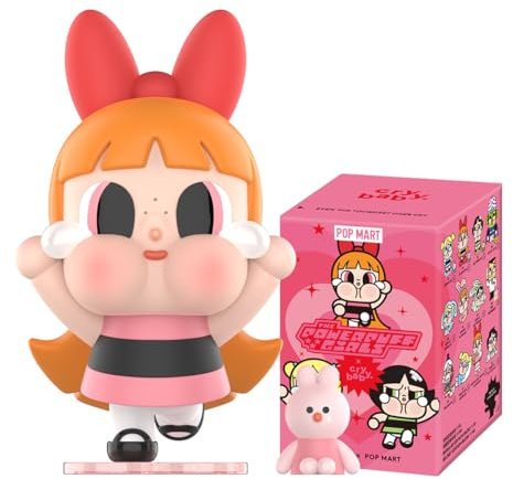 POP MART Crybaby × Powerpuff Girls Series Blind Box Pop Figuren Zufällige Figuren Actionfiguren Sammelfiguren und Sammler Kunstspielzeug Spielzeug Figuren Geschenk 1PC