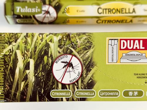 100 Varillas de Incienso REPELENTES ANTIMOSQUITOS - Ambientador Natural Ahuyenta Mosquitos Moscas Bichos – Jardín, Exterior, Interior + Bolsa Antihumedad – Clavo, Canela, Eucalipto, Menta y Citronela