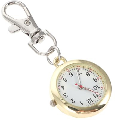ULTECHNOVO 1 Stück Taschenuhr Zum Anklipsen – Krankenschwesteruhren Für Damen Tragbare Badge-Uhr Unisex-Digitaluhr Zum