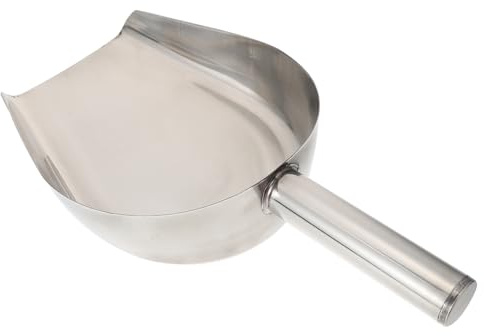 PartyKindom Pelle à Glace Inox à Fond Plat Ergonomique Pratique et Réutilisable pour Usage Domestique et Professionnel