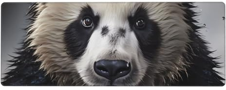YYHWHJDE Mauspad mit Panda-Motiv im Wasser, extragroß, 30,5 x 80 cm, für Desktop-Computer, Laptops, PCs