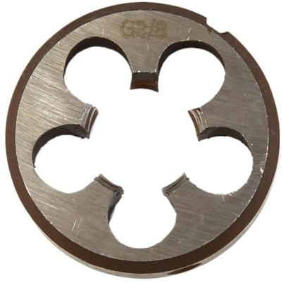 1 terraja redonda for roscar tubos de acero de alta velocidad - G 1/8 a G 3/4 | Herramienta de roscado HSS duradera for uso doméstico y profesional(3/8x19)