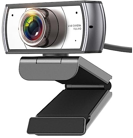 VXDEFP Webcam grandangolare 120 ° 1080P Full Hd con microfono Riunione di videoconferenza USB for PC portatile(Webcam)