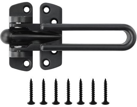 Door Chain, Gate Lock for Front Door, Swing Bar Door Guard Lock