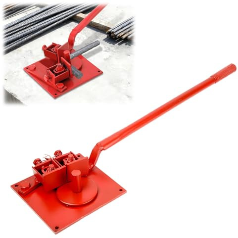 WUDLEP Cintreuse manuelle de barres d'armature, diamètre flexible : tige en acier de 1 à 20 mm (15 à 20 mm nécessite un rouge chaud avant de se plier), machine à cintrer des barres en acier robuste