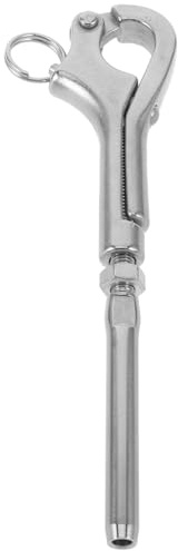 LOORGVEL Gancho Pelícano de Liberación Rápida para Barco 6Mm Acero Inoxidable Marino Resistente Grillete Giratorio para Seguridad en Navegación y Aparejos Náuticos