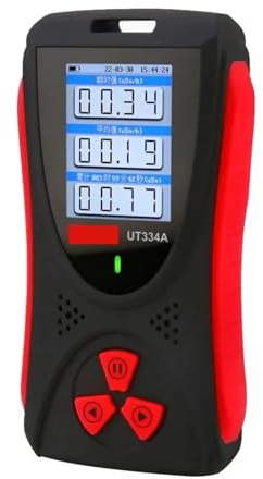 UT334A Geigerzähler, Elektromagnetischer Strahlungsdetektor, Persönliches Dosimeter, Röntgen-Beta-Gamma-Erkennung, EMF-Messgerät Hohe Genauigkeit