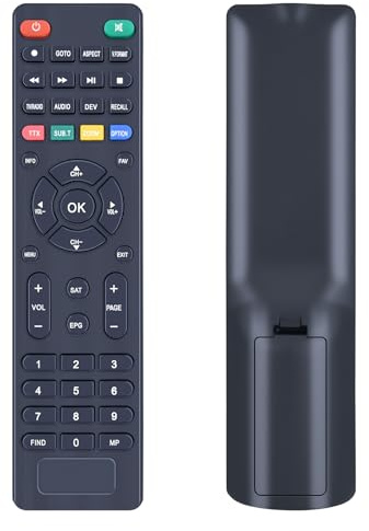 WKOLF KT1045 Telecomando di ricambio compatibile con ricevitore satellitare SCHWAIGER DSR585HD per Golden Interstar HD FTA+, FTA-S, FTA S2