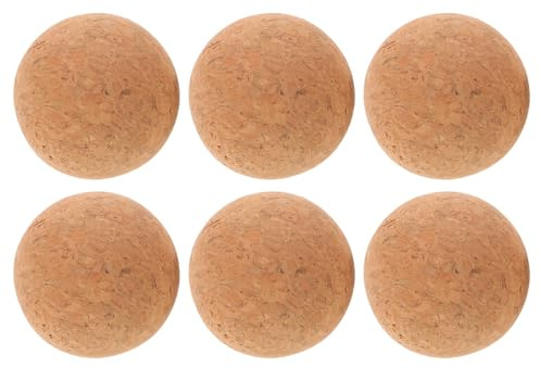 Healvian 6 Stück Tischfußball und Einfachem Austausch für und Spielspaß Zubehör aus Kork mit Robustem Material für Kickertisch