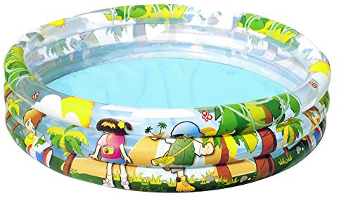Bestway 51040 - Piscina gonfiabile per bambini Jungle Trek, 122 x 25 cm