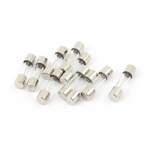 sourcing map 10 Stk 250V 3A 3A Langsam Durchgebrannte Glas Sicherungen Röhren 5mm x 20mm