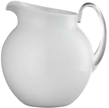 Mario Luca Giusti Plutone brocca in acrilico h 16 cm (Smalto Bianco)