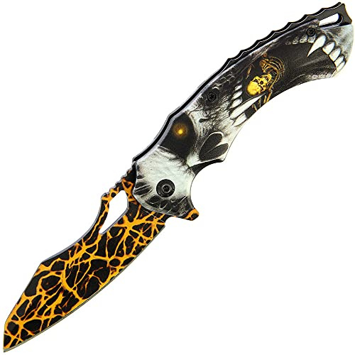 G8DS® Klappmesser Scharfes Outdoor Survival Taschenmesser | Kleines Einhand-Messer，Messer mit Rainbow Edelstahlklinge, für Arbeit Wandern Camping