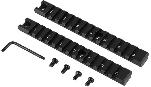 FOCUHUNTER Tactical Picatinny Rail Mount Set G36 2 Long Rail Long 20mm Picatinny Rail Système de Fixation sur Rail 36C Accessoires de Chasse Jeux de Sport de Plein air Aluminium Picatinny Rail