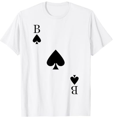 Spielkarte Pik Bube Kartenspiel Fasching Karneval Kostüm T-Shirt