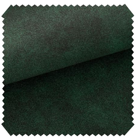 novely® COUEN Ultraweicher Antik Möbelstoff - Vintage Velours Polsterstoff - Pflegeleichte Meterware 1lfm | Farbe: 11 Dunkelgrün