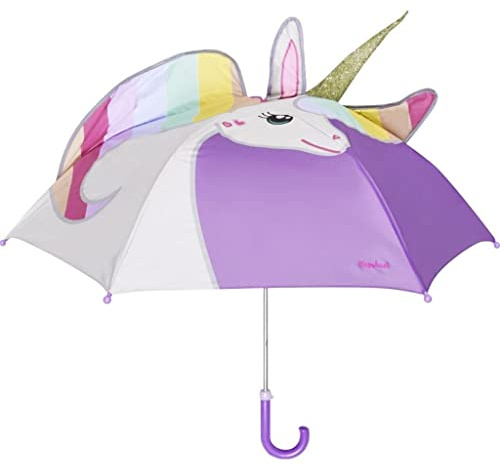 Playshoes Stockschirm mit kindgerechtem Mechanismus Unisex Kinder,3D Einhorn,original
