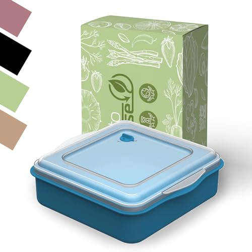 elastoREuse Contenitore per il menu take away, contenitore per alimenti e contenitore salvafreschezza, sostenibile riutilizzabile, 2,l, lavabile in lavastoviglie e adatto al microonde