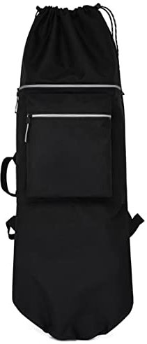 Potadak Double Rocker Rucksack Tasche Longboard Tasche Tragetasche Zubehör, Schwarz, L