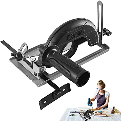 Soporte para amoladora angular | Amoladora angular inalámbrica 45° – Soporte para amoladora, soporte para cortador base hierro fundido para molino angular 100 125 mm Maodom