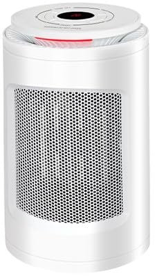SHX PTC-Heizlüfter mit Keramik-Heizelement 1200W SHX23PTC100 – Heizlüfter mit Keramik-Heizelement, 1200 Watt, oszillierend, Display, Timer, 3 Beleuchtungseffekte, weiß