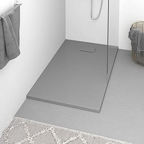 Camerina Piatto Doccia in SMC Grigio 120x70 cm,Piatto Doccia,Attrezzature per Bagni(SPU:148936)