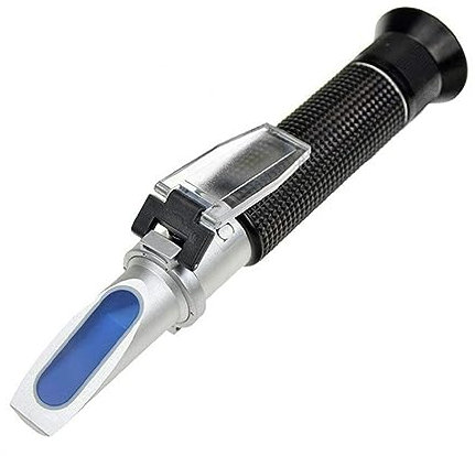 Tragbares Refraktometer Früchte Messgerät Refraktometer Zucker Tester Werkzeuge Alkohol 0-32% Trauben Zucker Saccharimeter Dichtemesser Konzentration Handheld für Zuckergehaltstest